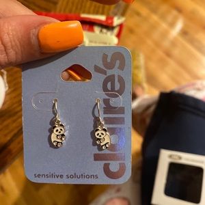 Claire’s panda earrings